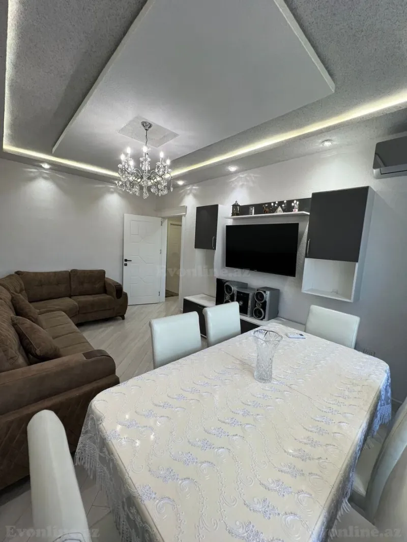 Satılır 2 otaqlı Mənzil Yeni tikili 70 m² İnşaatçılar m. - şəkil 2