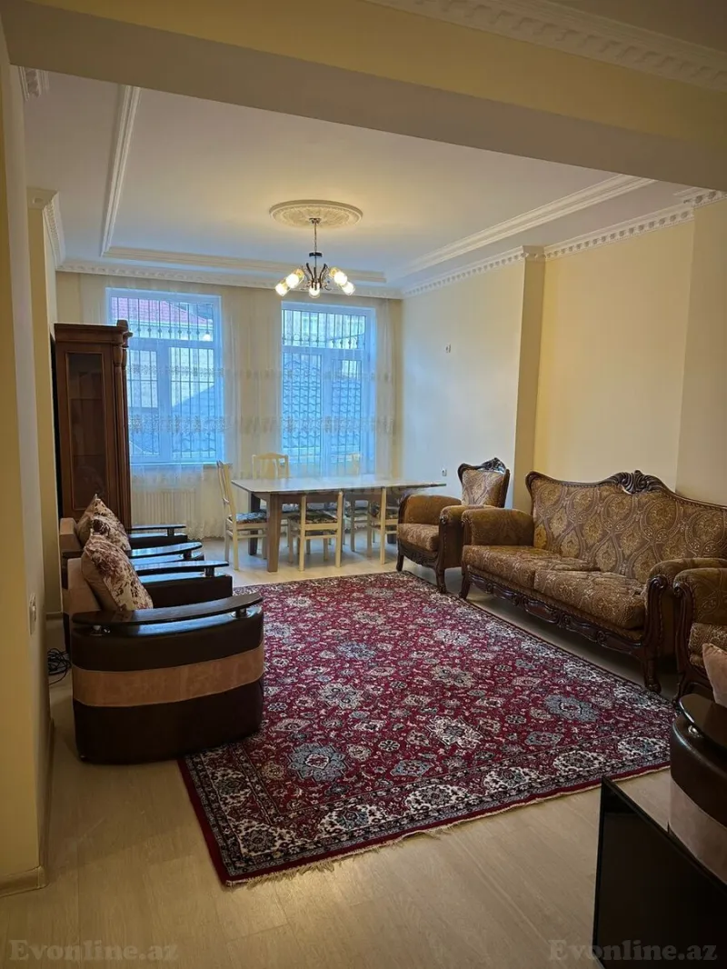 Kirayə verilir 3 otaqlı Mənzil Yeni tikili 120 m² İnşaatçılar m. - şəkil 2