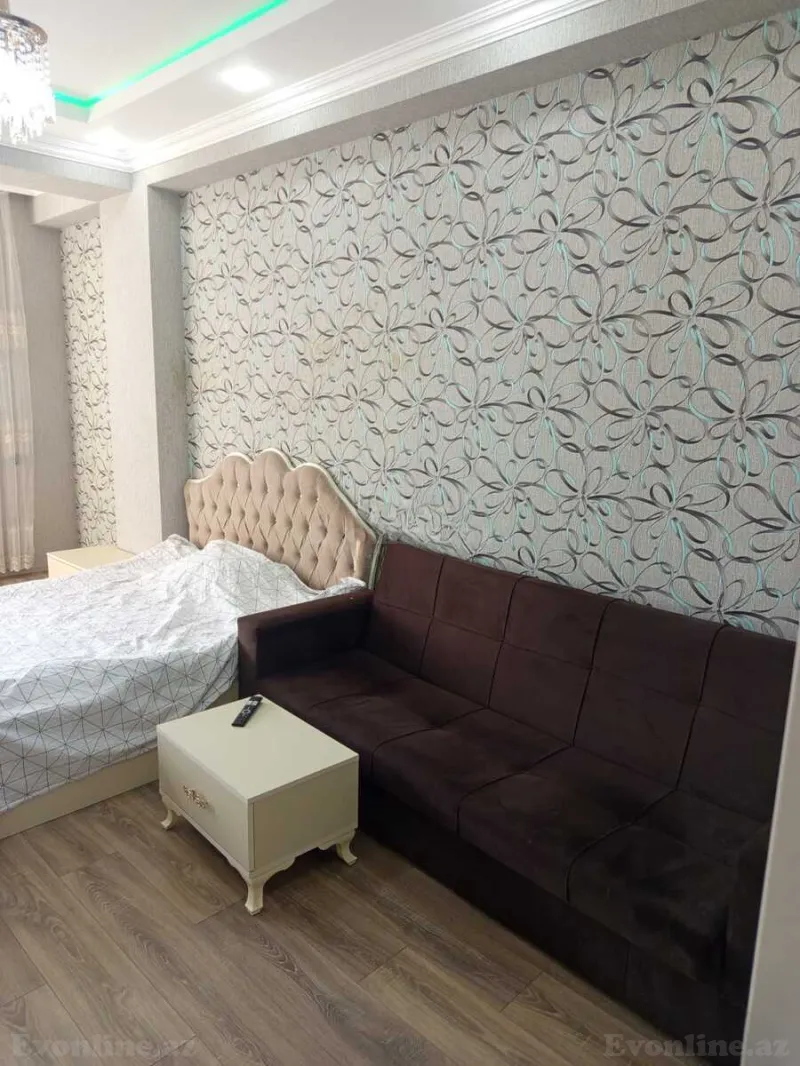 Kirayə verilir 1 otaqlı Mənzil Yeni tikili 55 m² Nərimanov r. - şəkil 2