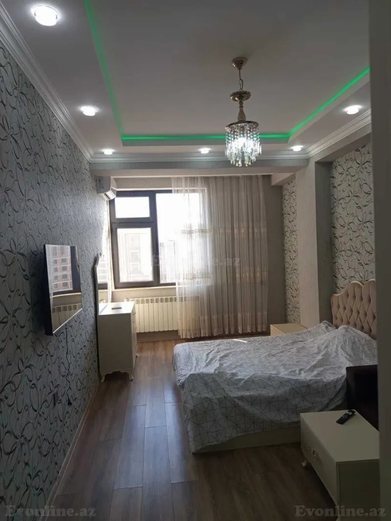 Kirayə verilir 1 otaqlı Mənzil Yeni tikili 55 m² Nərimanov r. - şəkil 3