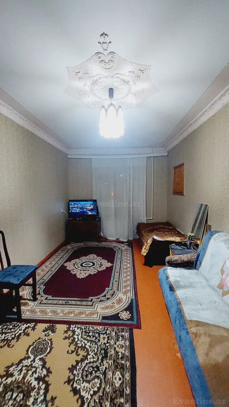 Satılır 3 otaqlı Mənzil Köhnə tikili 55 m² Qara Qarayev m. - şəkil 2