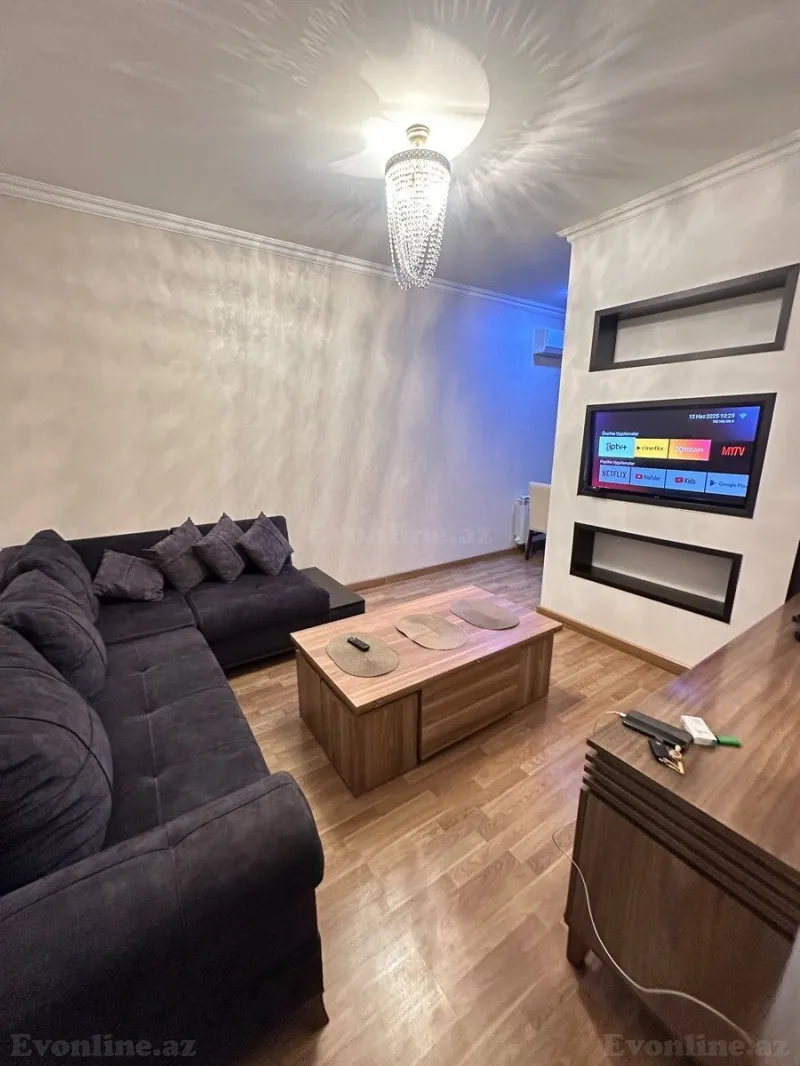 2 otaqlı Mənzil 60 m² Həzi Aslanov Kirayə verilir