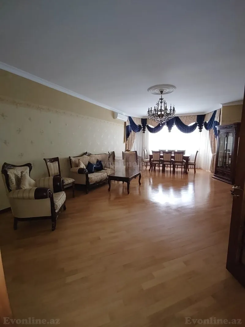 Kirayə verilir 4 otaqlı Mənzil Yeni tikili 205 m² Nərimanov r. - şəkil 3