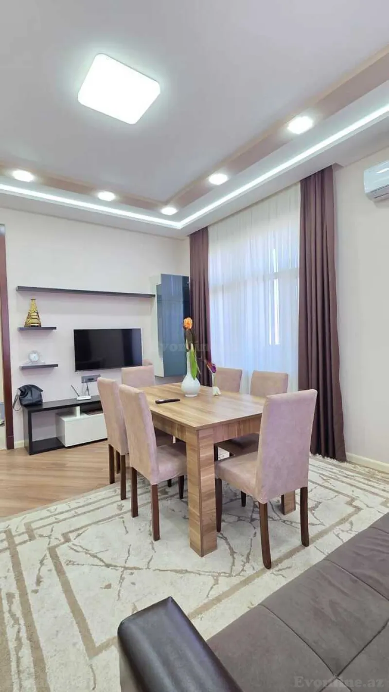 Kirayə verilir 3 otaqlı Mənzil Yeni tikili 70 m² Nərimanov r. - şəkil 2