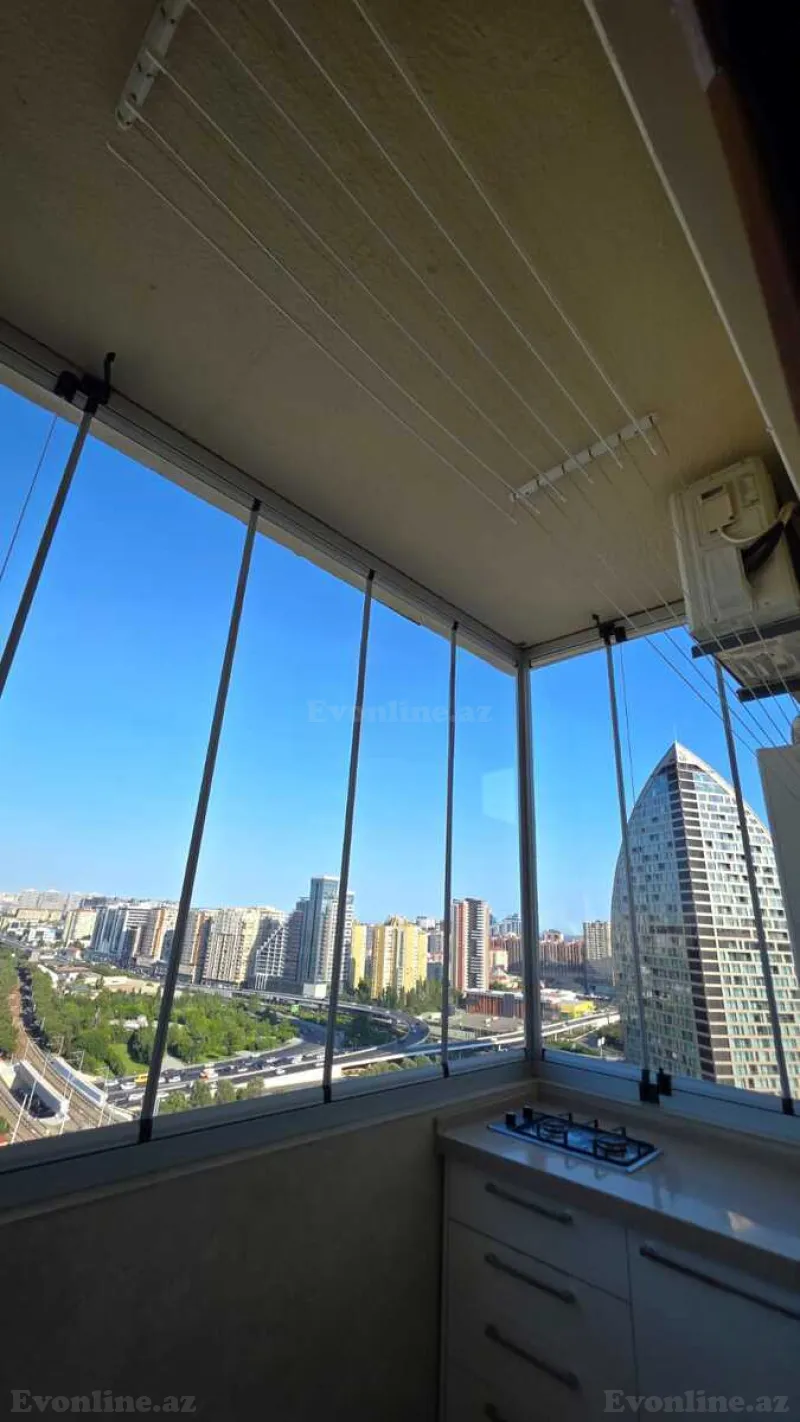 Kirayə verilir 3 otaqlı Mənzil Yeni tikili 70 m² Nərimanov r. - şəkil 8