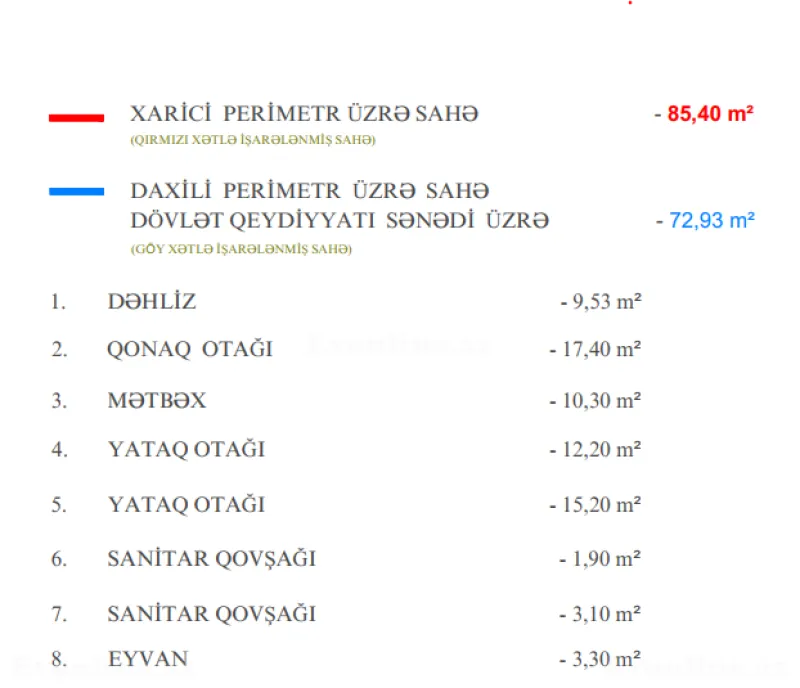 Satılır 3 otaqlı Mənzil Yeni tikili 73 m² Hövsan - şəkil 21