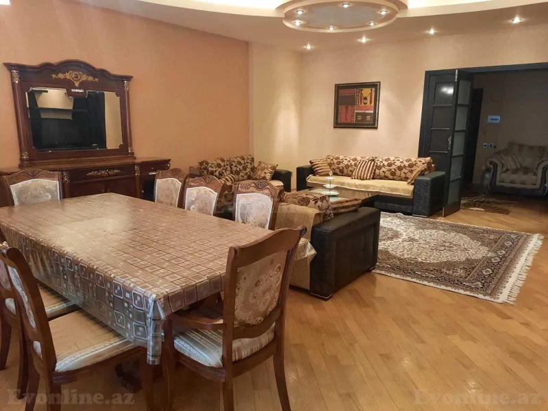 Kirayə verilir 4 otaqlı Mənzil Yeni tikili 205 m² Nəsimi r. - şəkil 2