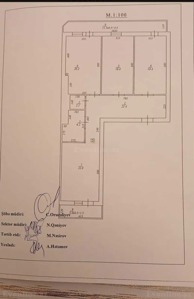 Satılır 3 otaqlı Mənzil Yeni tikili 130 m² 8-ci kilometr - şəkil 8