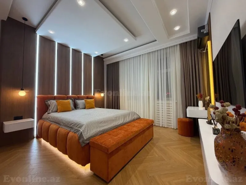 Kirayə verilir 3 otaqlı Mənzil Yeni tikili 130 m² Nərimanov r. - şəkil 6