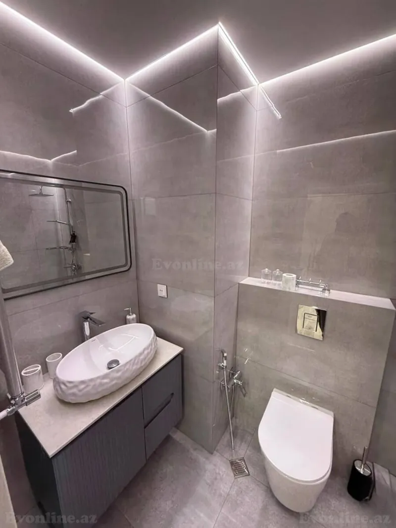 Kirayə verilir 3 otaqlı Mənzil Yeni tikili 90 m² İnşaatçılar m. - şəkil 13