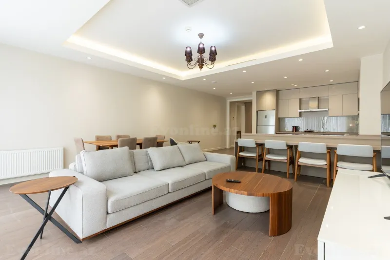 Kirayə verilir 2 otaqlı Mənzil Yeni tikili 100 m² Nərimanov r. - şəkil 2