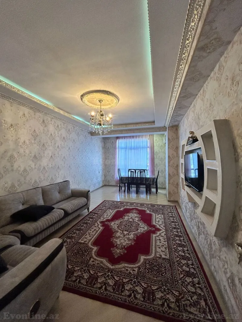 Kirayə verilir 2 otaqlı Mənzil Yeni tikili 78 m² İnşaatçılar m. - şəkil 2