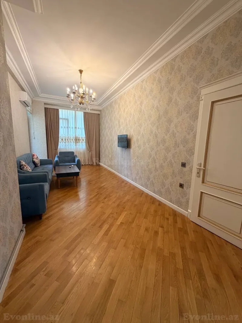 Kirayə verilir 2 otaqlı Mənzil Yeni tikili 85 m² Nəsimi r. - şəkil 3