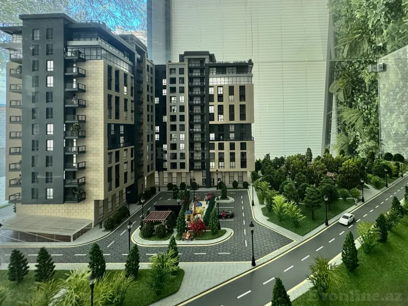 3 otaqlı Mənzil 121.5 m² M.Ə.Rəsulzadə Satılır