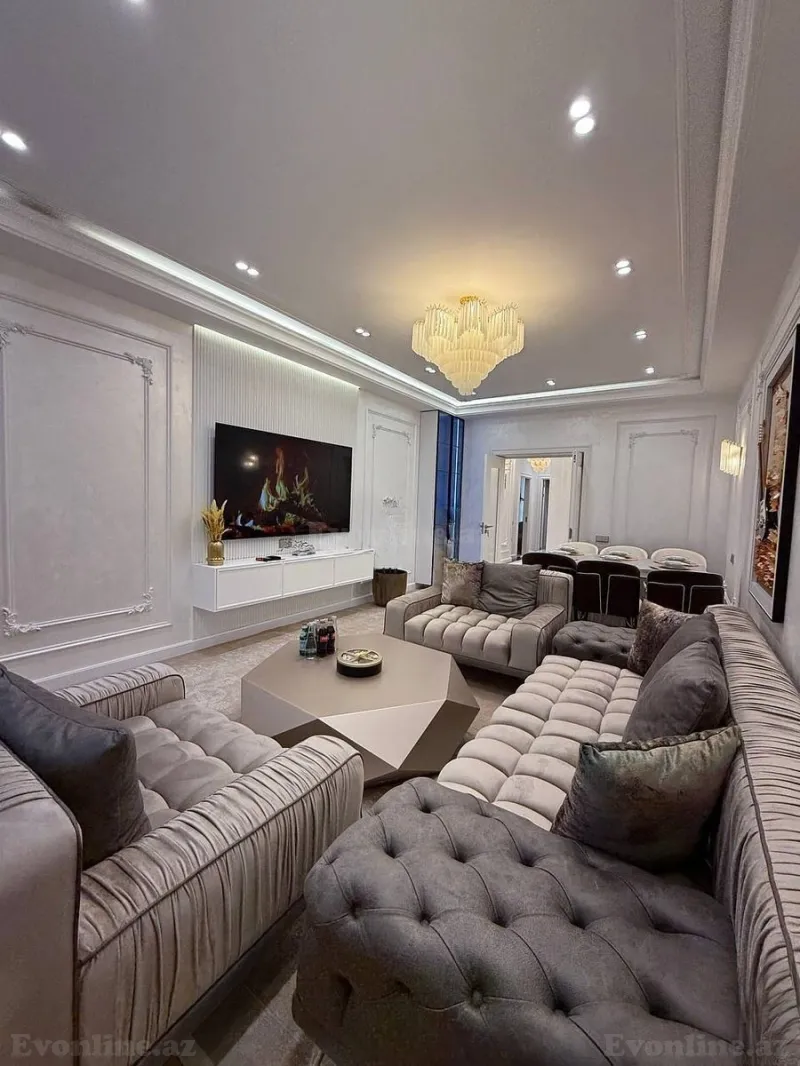 Kirayə verilir 2 otaqlı Mənzil Yeni tikili 120 m² Nəsimi r. - şəkil 4