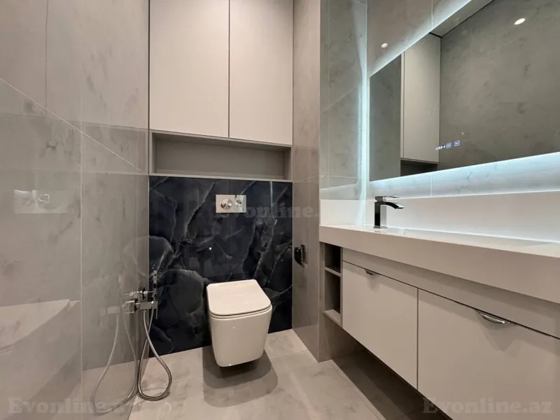 Kirayə verilir 2 otaqlı Mənzil Yeni tikili 120 m² Nəsimi r. - şəkil 8