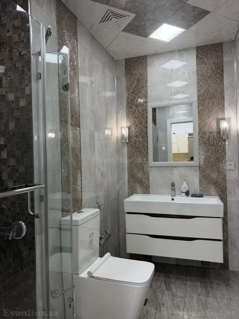 Kirayə verilir 2 otaqlı Mənzil Yeni tikili 60 m² Nəsimi r. - şəkil 8