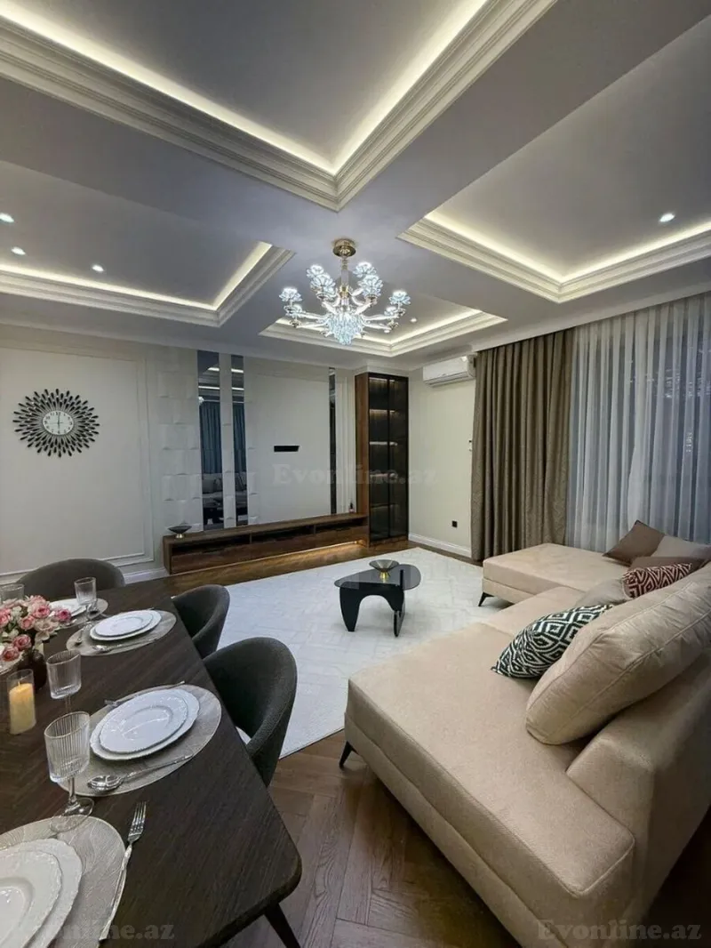 Kirayə verilir 2 otaqlı Mənzil Yeni tikili 120 m² Nəsimi r. - şəkil 4