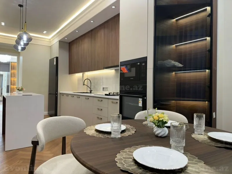 Kirayə verilir 2 otaqlı Mənzil Yeni tikili 120 m² Nəsimi r. - şəkil 6