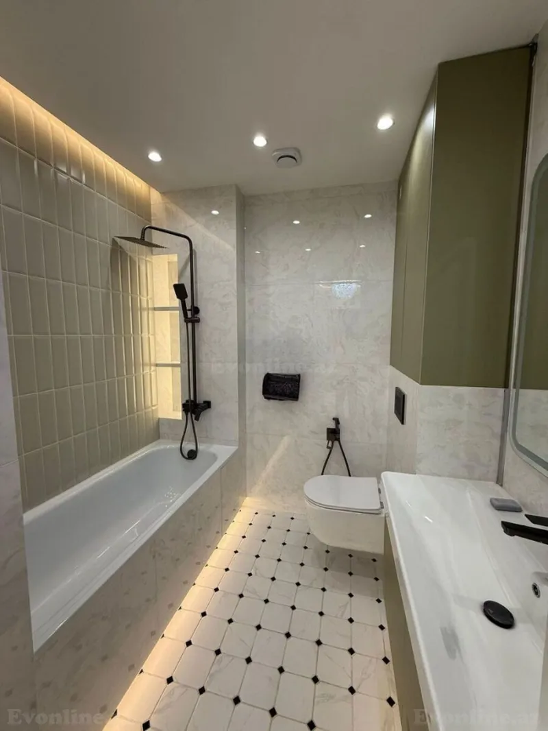 Kirayə verilir 2 otaqlı Mənzil Yeni tikili 120 m² Nəsimi r. - şəkil 7