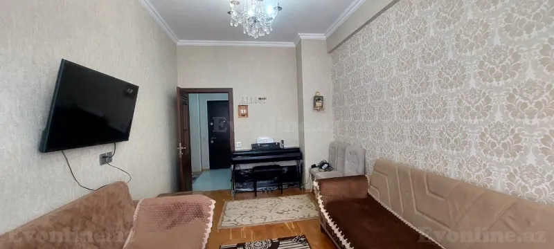 Satılır 3 otaqlı Mənzil Yeni tikili 74 m² Qara Qarayev m. - şəkil 2