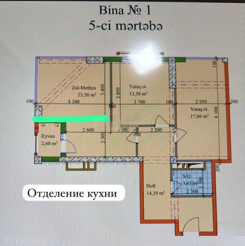 Satılır 3 otaqlı Mənzil Yeni tikili 85 m² Nəriman Nərimanov m. - şəkil 14