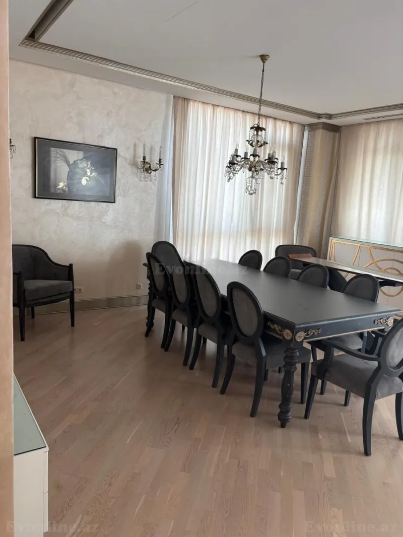 Kirayə verilir 3 otaqlı Mənzil Yeni tikili 165 m² Səbail r. - şəkil 3