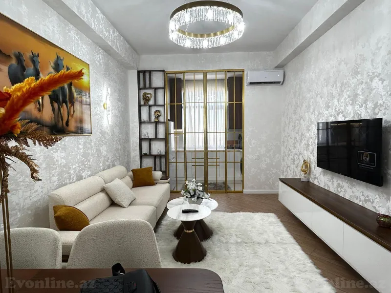 Kirayə verilir 2 otaqlı Mənzil Yeni tikili 65 m² Nəsimi r. - şəkil 3