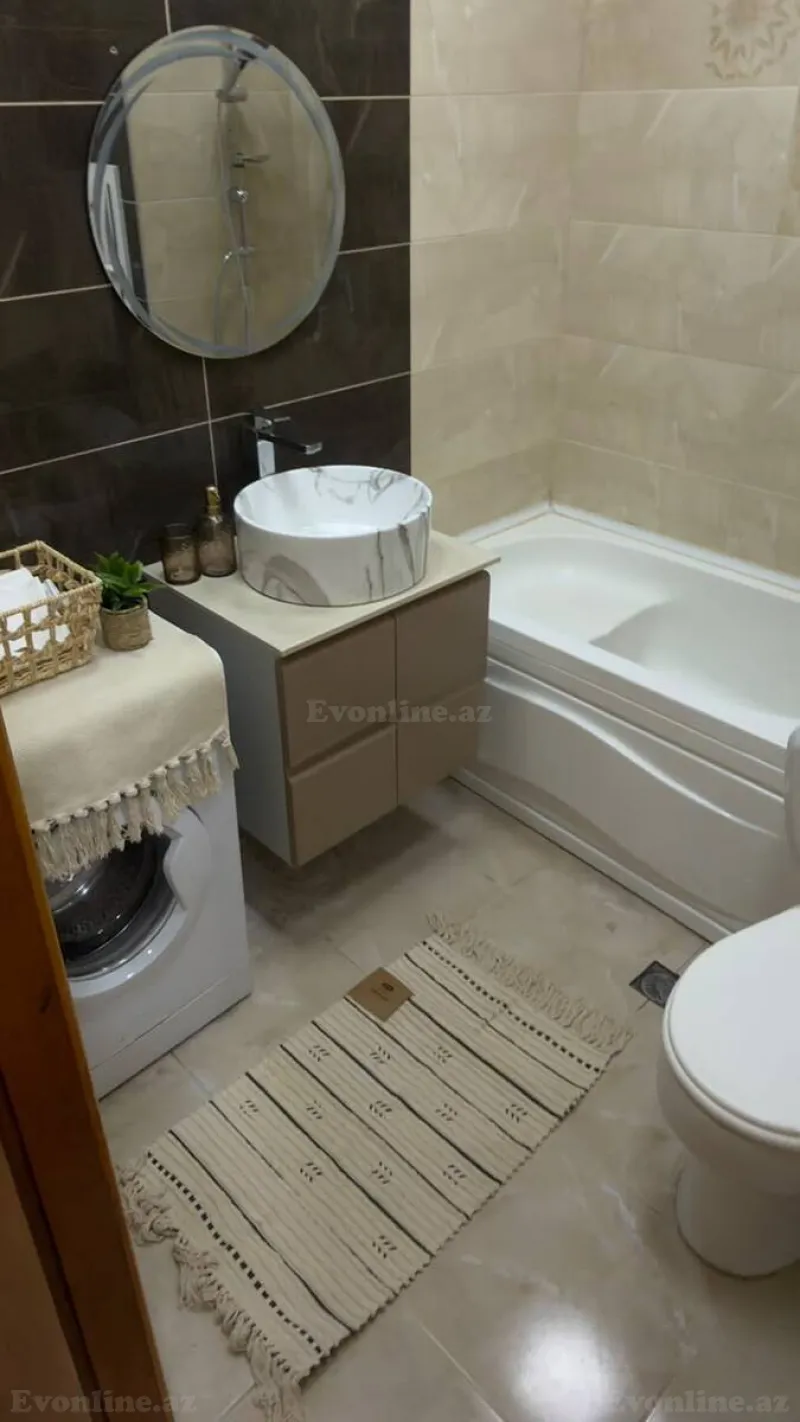 Kirayə verilir 2 otaqlı Mənzil Yeni tikili 45 m² 8-ci mikrorayon - şəkil 6