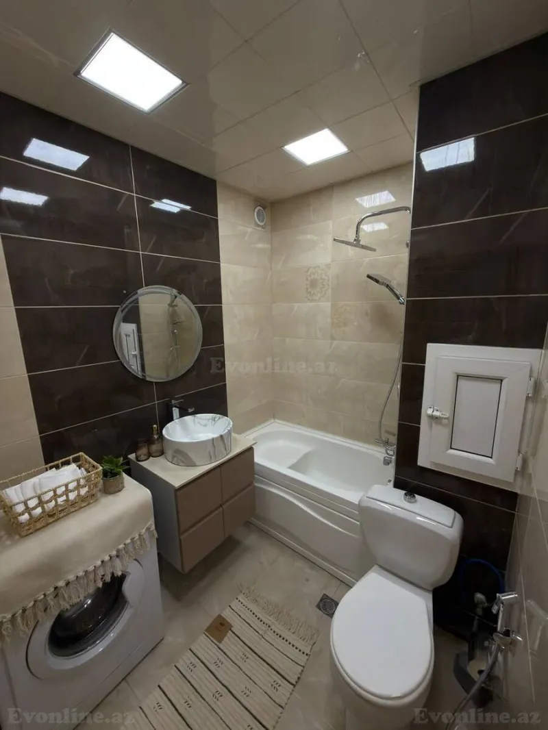 Kirayə verilir 2 otaqlı Mənzil Yeni tikili 45 m² 8-ci mikrorayon - şəkil 13