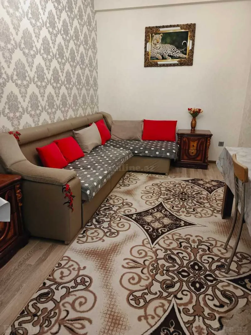 Kirayə verilir 2 otaqlı Mənzil Yeni tikili 50 m² Nəsimi r. - şəkil 2