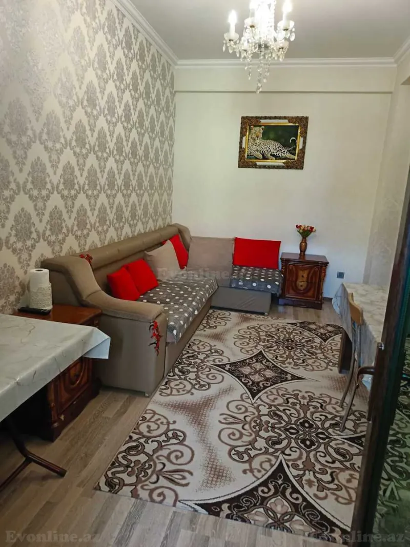 Kirayə verilir 2 otaqlı Mənzil Yeni tikili 50 m² Nəsimi r. - şəkil 3