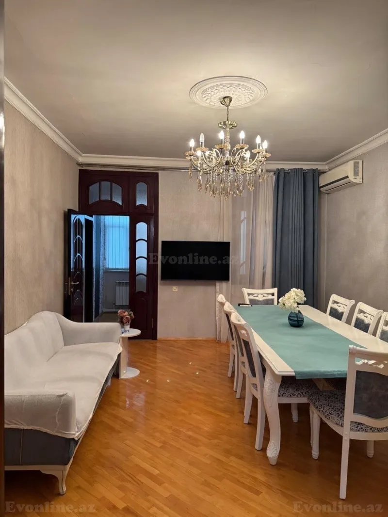 Kirayə verilir 4 otaqlı Mənzil Köhnə tikili 120 m² Qara Qarayev m. - şəkil 3