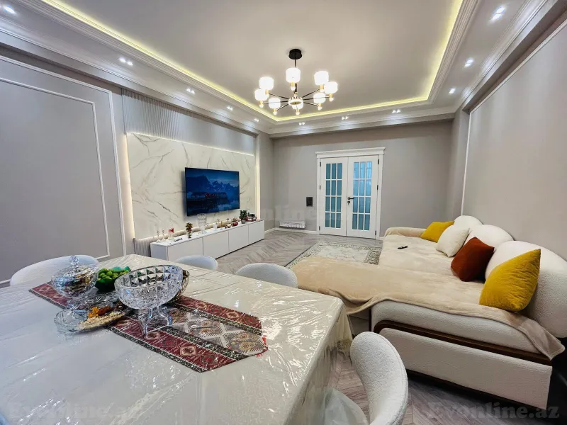 Satılır 3 otaqlı Mənzil Yeni tikili 122.5 m² Qara Qarayev m. - şəkil 2