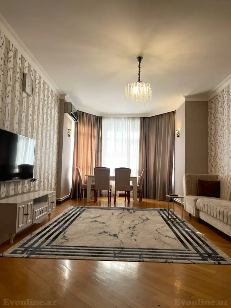 Kirayə verilir 2 otaqlı Mənzil Yeni tikili 86 m² 8 Noyabr m. - şəkil 2