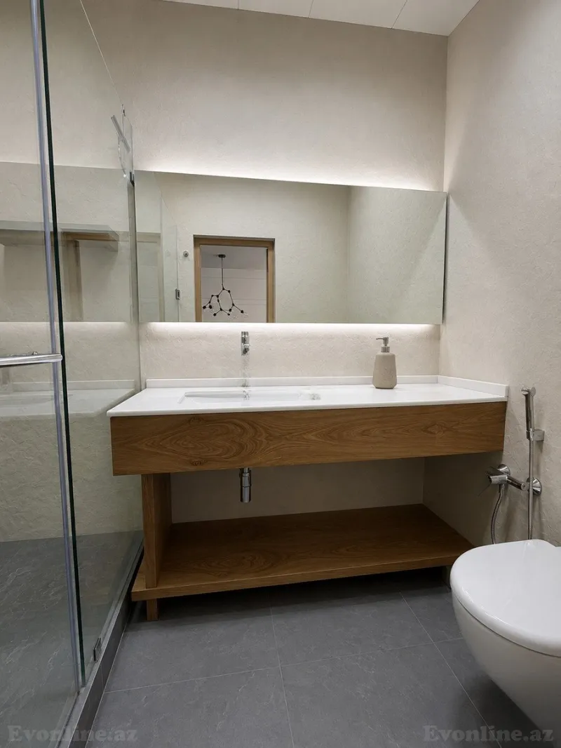 Kirayə verilir 2 otaqlı Mənzil Köhnə tikili 80 m² Nəsimi r. - şəkil 3