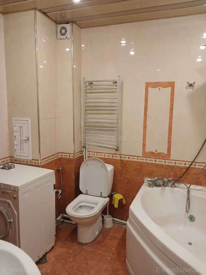 Kirayə verilir 3 otaqlı Mənzil Yeni tikili 130 m² Nərimanov r. - şəkil 3