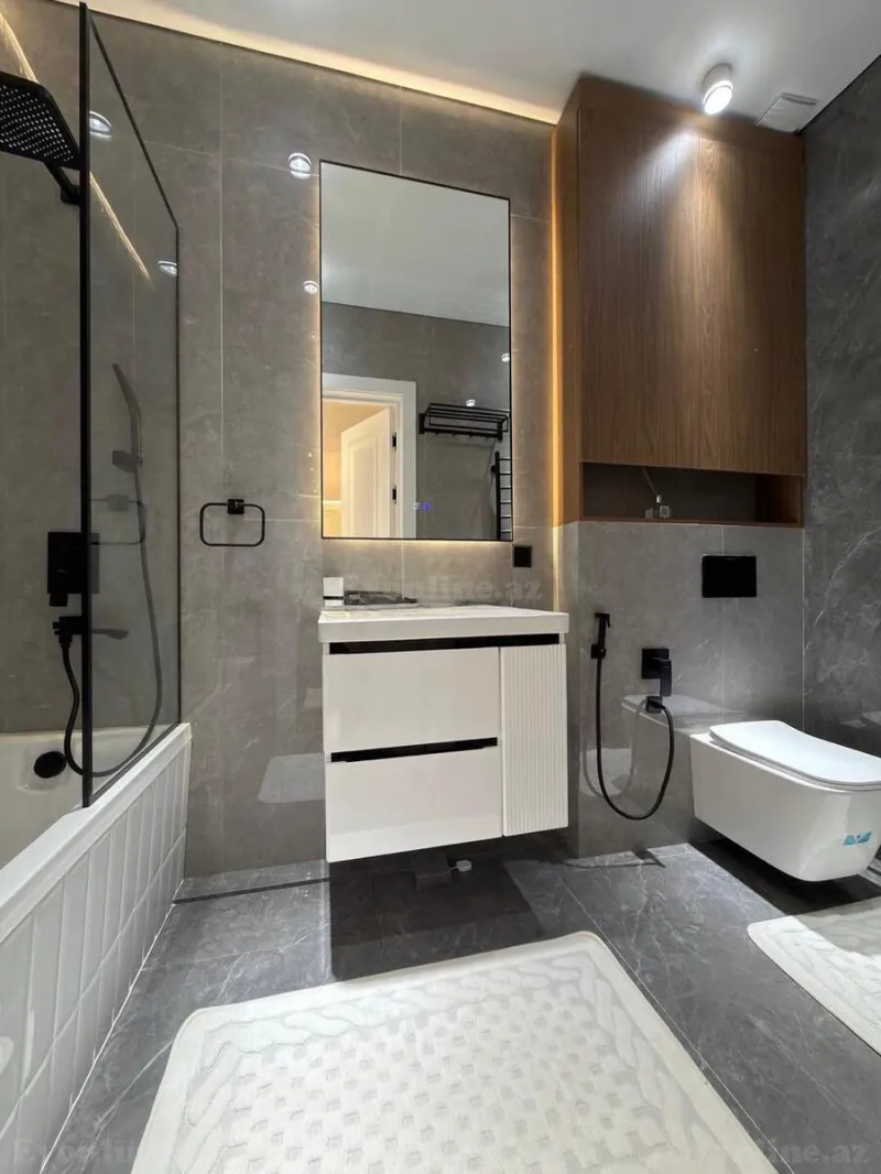 Kirayə verilir 3 otaqlı Mənzil Yeni tikili 120 m² Elmlər Akademiyası m. - şəkil 9