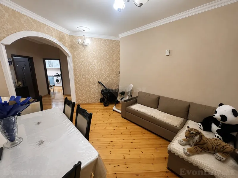 Satılır 3 otaqlı Mənzil Yeni tikili 97 m² İnşaatçılar m. - şəkil 2