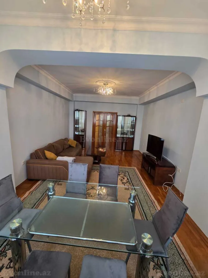 Kirayə verilir 3 otaqlı Mənzil Yeni tikili 125 m² 8 Noyabr m. - şəkil 2