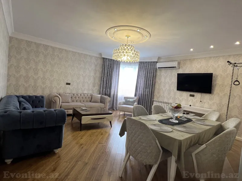 Satılır 3 otaqlı Mənzil Yeni tikili 118 m² İnşaatçılar m. - şəkil 2