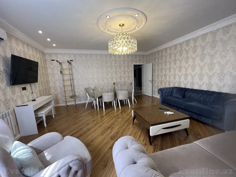 Satılır 3 otaqlı Mənzil Yeni tikili 118 m² İnşaatçılar m. - şəkil 3