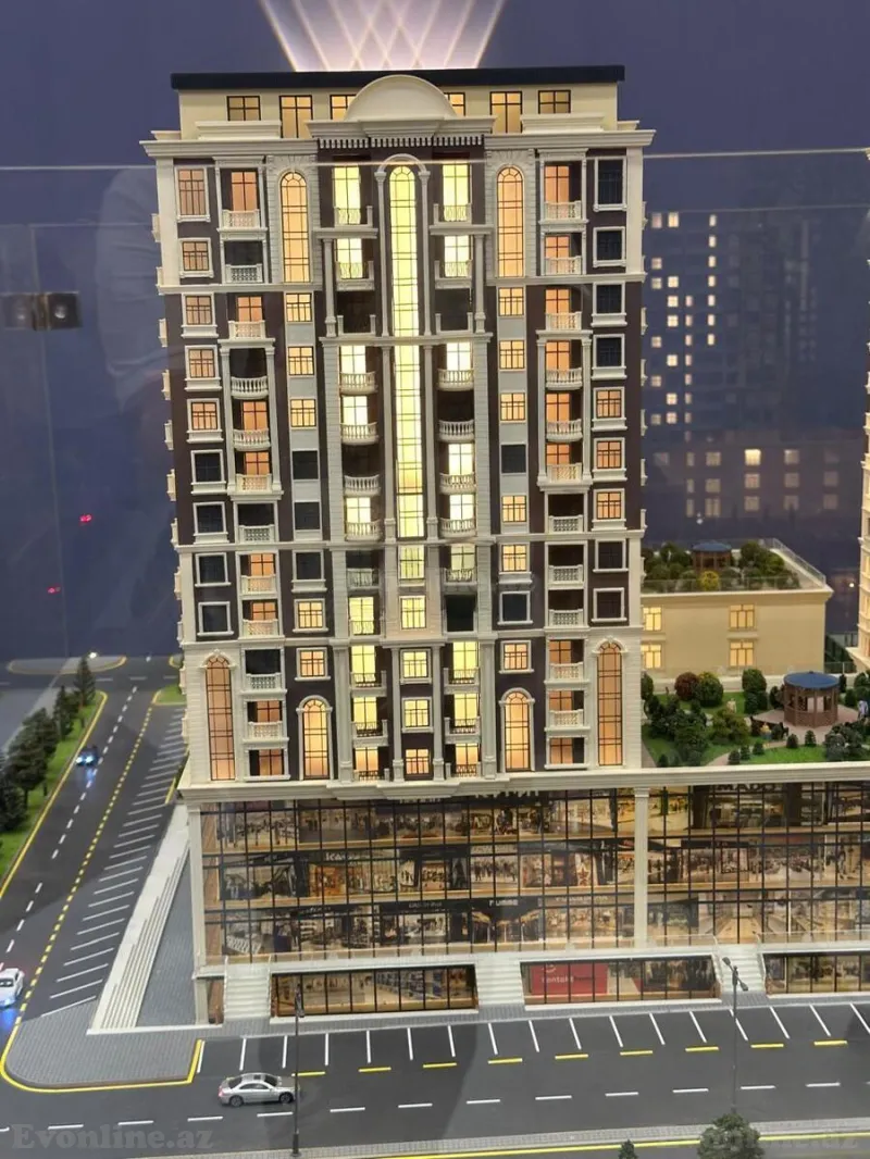 Satılır 4 otaqlı Mənzil Yeni tikili 131 m² Gənclik m. - şəkil 4