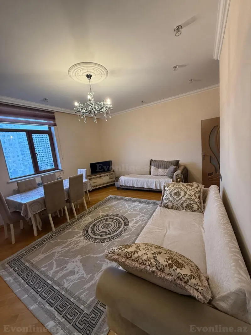 Kirayə verilir 3 otaqlı Mənzil Yeni tikili 130 m² İnşaatçılar m. - şəkil 2