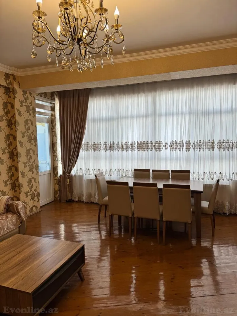 Kirayə verilir 3 otaqlı Mənzil Yeni tikili 120 m² Qara Qarayev m. - şəkil 2