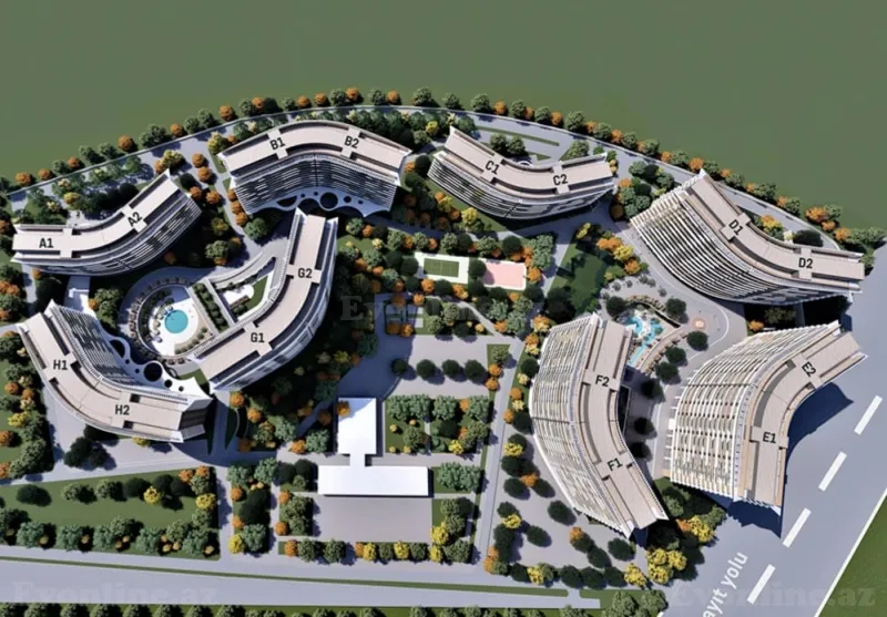 Satılır 2 otaqlı Mənzil Yeni tikili 92 m² Biləcəri - şəkil 7