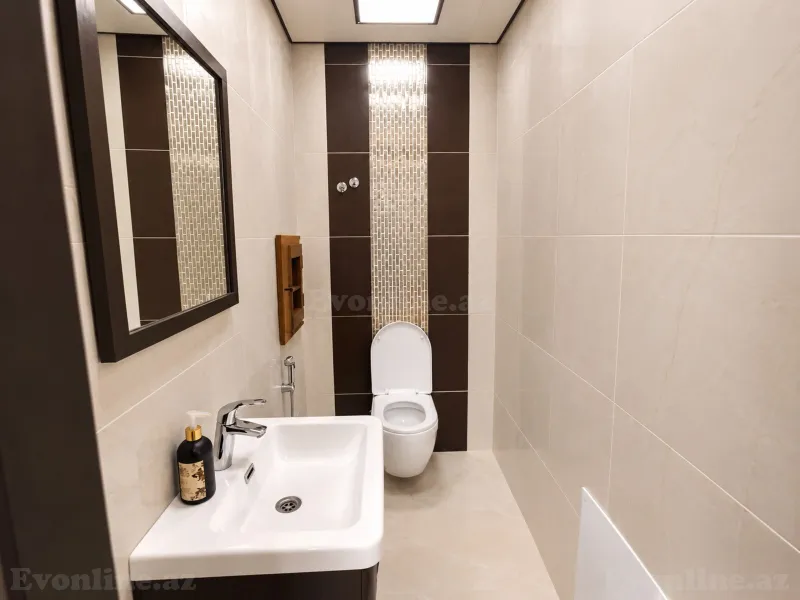 Kirayə verilir 3 otaqlı Mənzil Yeni tikili 145 m² Nəsimi r. - şəkil 9