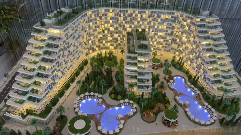 Satılır 2 otaqlı Mənzil Yeni tikili 48.5 m² Sabunçu r. - şəkil 3