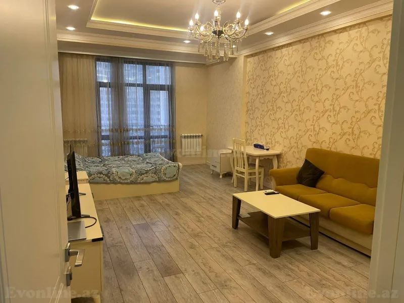Kirayə verilir 2 otaqlı Mənzil Yeni tikili 100 m² Nəsimi r. - şəkil 3