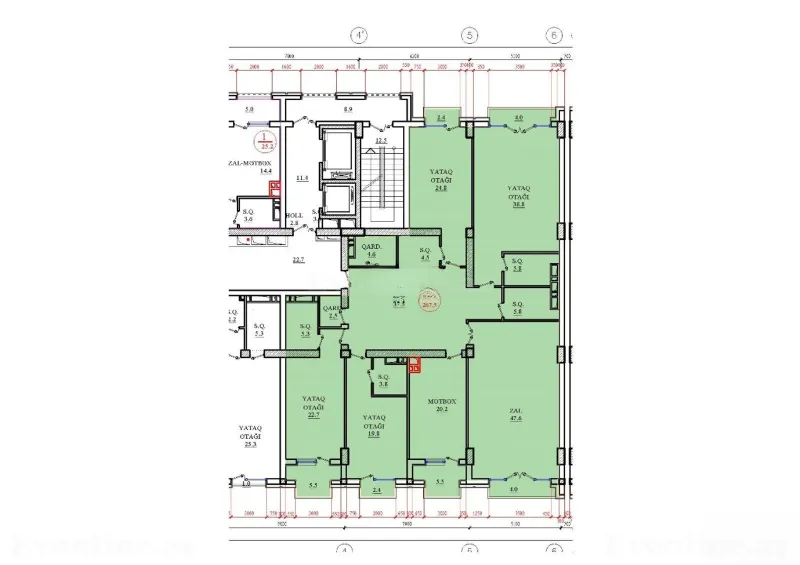 Satılır 5 otaqlı Mənzil Yeni tikili 267 m² 28 May m. - şəkil 12